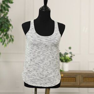 Lululemon Heather Gray Drape Back Tank Top with Built-In Energy Bra